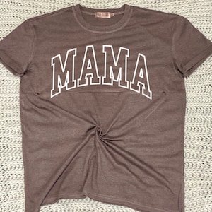 Mama Varsity Print Breastfeeding shirt, nursing shirt, breastfeeding friendly, pumping friendly, mom shirt