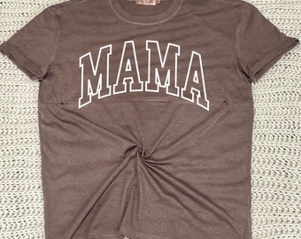 Mama Varsity Print Breastfeeding shirt, nursing shirt, breastfeeding friendly, pumping friendly, mom shirt