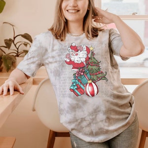 Maglietta per l&#39;allattamento al seno con scritta &quot;Babbo Natale&quot;, adatta anche all&#39;estrazione del latte