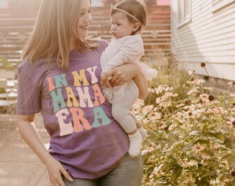 In My Mom Era Colorful Print Breastfeeding shirt, nursing shirt, breastfeeding friendly, pumping friendly, mom shirt