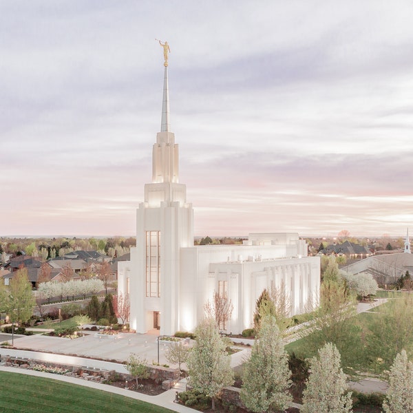 Twin Falls Idaho Temple Photo Digital Art