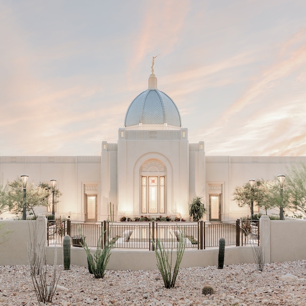 Arte digitale della foto del Tempio di Tucson, Arizona