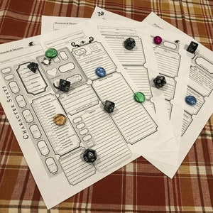 Warlock Character Sheet Dungeons & Dragons 5e