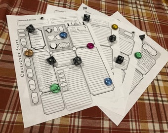 Tovenaar-personageblad Dungeons & Dragons 5e