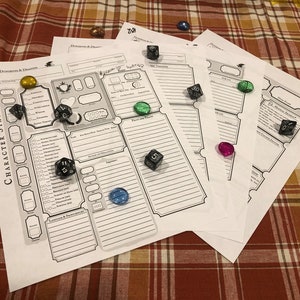 Bard Character Sheet Dungeons & Dragons 5e