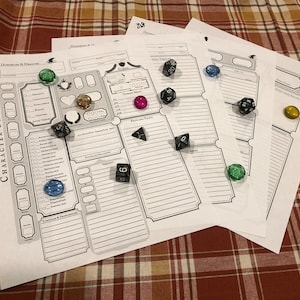 Cleric Character Sheet Dungeons & Dragons 5e