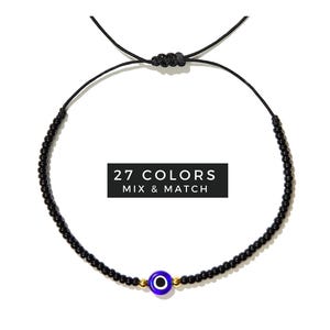 Evil Eye Bracelet, Mal De Ojo Bracelet, Evil Eye Protection Bracelet, Nazar Red String Thread Bracelet, Adjustable Ojo Turco Cord Bracelet