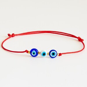 triple evil eye bracelet