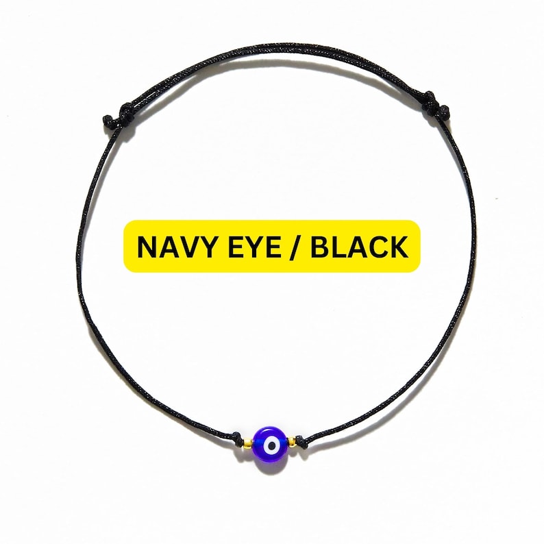 black string blue evil eye