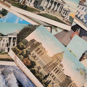 Cartes postales | Collection de sites américains | 12 cartes | Occasion et inutilisé | Demandes acceptées | Éphémères américains | vintage (années 1920 - 1970)