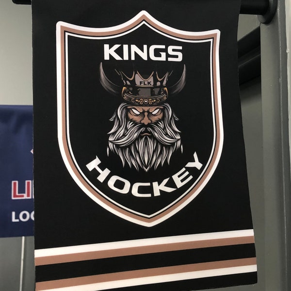 Fabric Team Locker Room Sign | Locker Room Banner | Locker Room Flag with Magnet Pole | Travel Team Sign | Hockey Tournament Banner