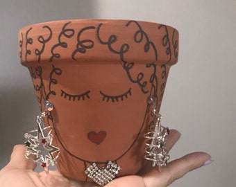 Female Essence Theme Terra Cotta Custom Planter Pot