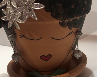 Female Essence Terra Cotta Custom Planter Pot