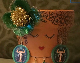 Taurus Horoscope Terra Cotta Custom Planter Pot