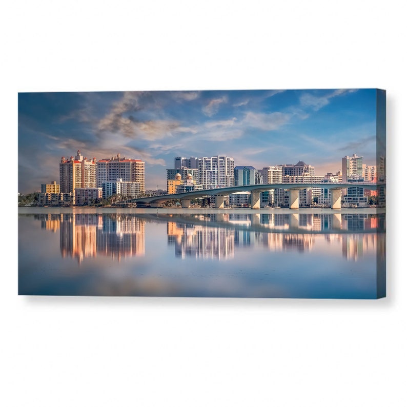 Sarasota Skyline Panorama, Canvas Prints, Sarasota Florida Photo
