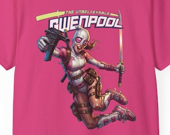Gwenpool Fan Art T-Shirt | Unglaubliches Comic Charakter T-Shirt
