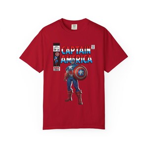 Captain America Marvel Rivals Shirt, Steve Rogers Fan T-Shirt, Retro Comic Shirt, Marvel Fan Geschenk Bild 9