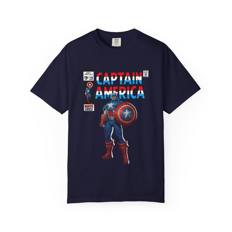 Captain America Marvel Rivals Shirt, Steve Rogers Fan T-Shirt, Retro Comic Shirt, Marvel Fan Geschenk Bild 5