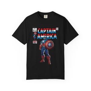 Captain America Marvel Rivals Shirt, Steve Rogers Fan T-Shirt, Retro Comic Shirt, Marvel Fan Geschenk Bild 8