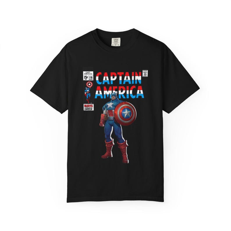 Captain America Marvel Rivals Shirt, Steve Rogers Fan T-Shirt, Retro Comic Shirt, Marvel Fan Geschenk Bild 8