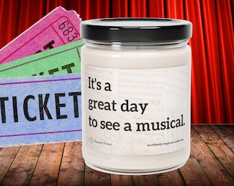 Musical Theatre Gift: Vegan Soy Scented Candle