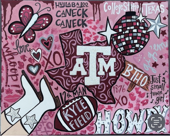 Texas Aggies Custom College Art