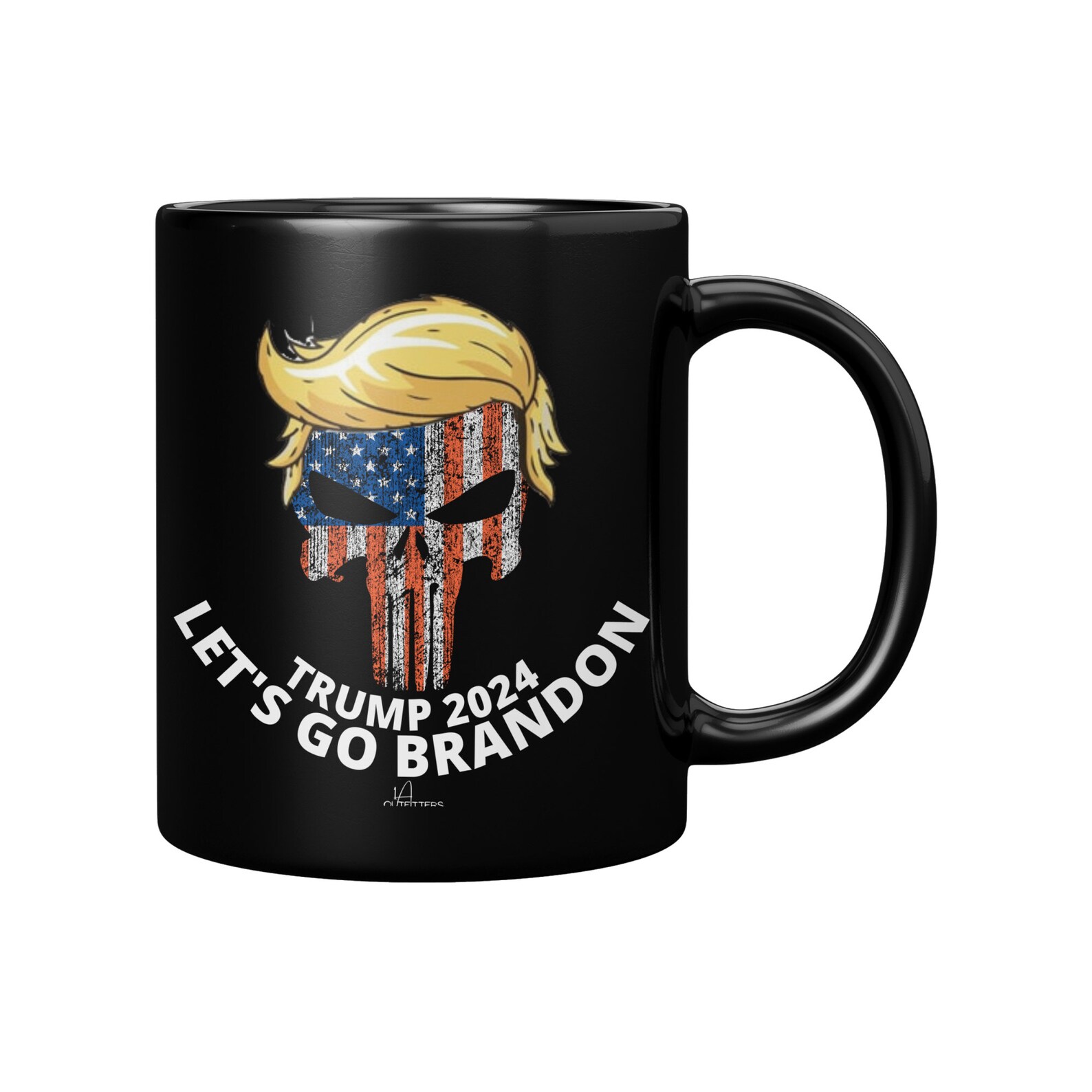 Trump 2024 Let's Go Brandon Black Coffee Mug Trump Fan Etsy