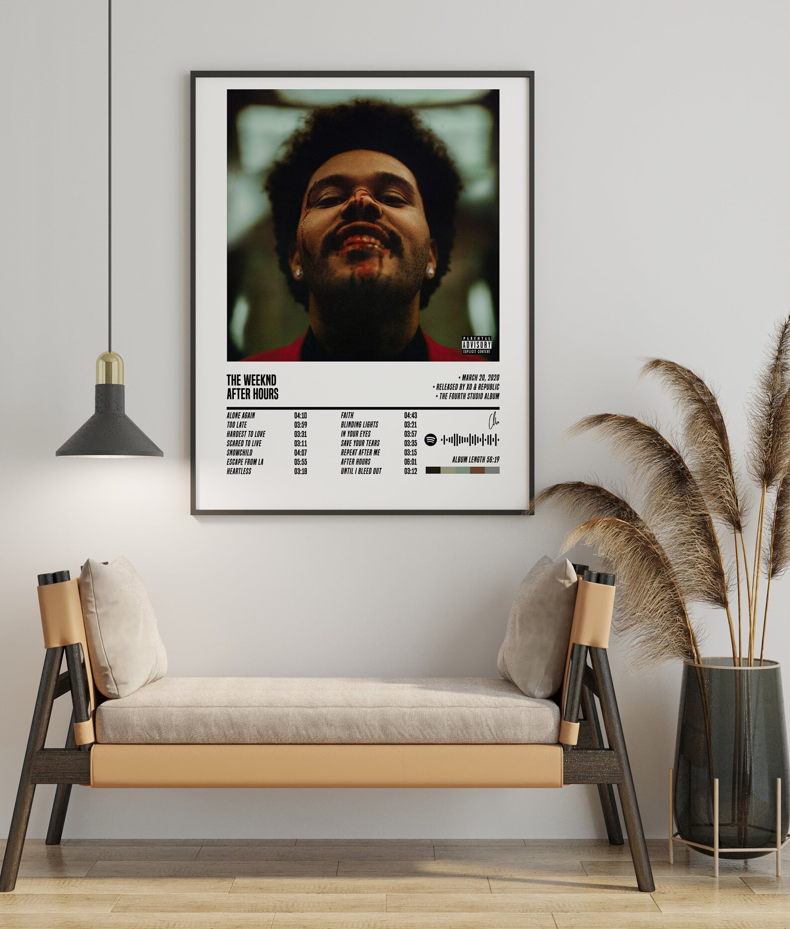 The Weeknd After Hours Poster After Hours Playlist Poster | Etsy