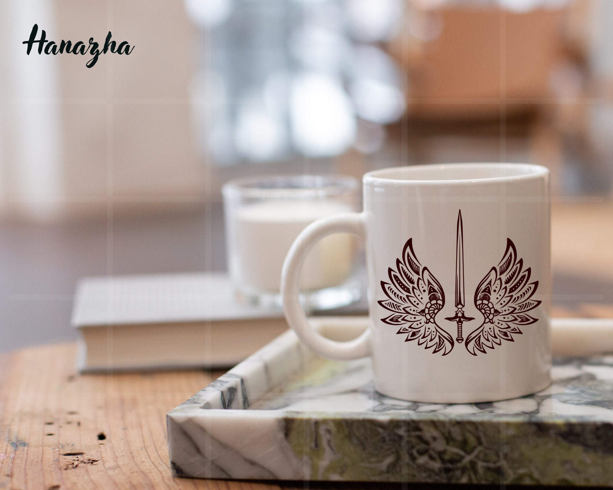 Sword Wings Svg, Angel Knife Svg, Angel Wings SVG, Wings SVG, Angel