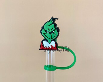 Christmas Mean one Straw Topper: Reusable Silicone Straw Cap