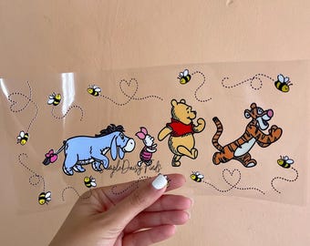 Winnie  UV DTF Cup Wrap: uvdtf cup and tumbler stickers, ships fast