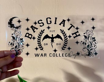 Fourth Wing Basgiath College UV DTF Cup Wrap Sticker