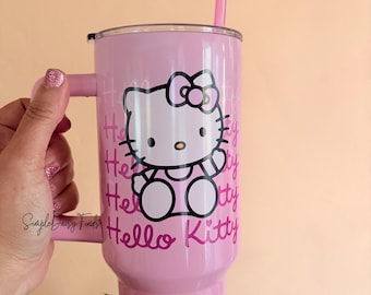 Christmas Kitty 40 oz Tumbler, Stainless Steel tumbler, ships fast