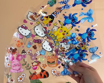 Mystery UV DTF Cup Wrap Bundle: Character uvdtf cup and tumbler stickers, ships fast