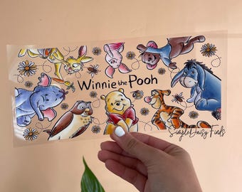 Winnie  UV DTF Cup Wrap: uvdtf stickers for cups and tumblers, ships fast