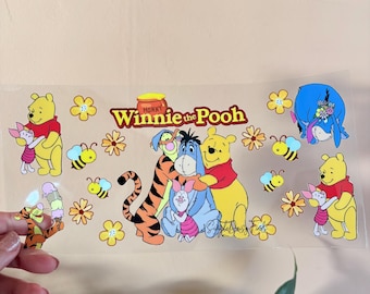 Winnie  UV DTF Cup Wrap: uvdtf cup and tumbler stickers, ships fast