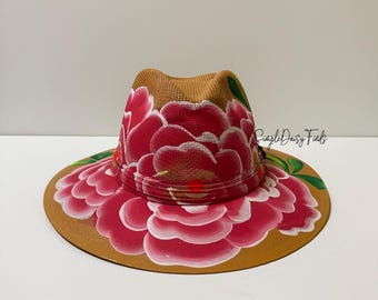 Gorgeous suede embroiled flowers Hat, Mexico made. Medium size il_1080xN.3689957485_7r1c.jpg main image 4