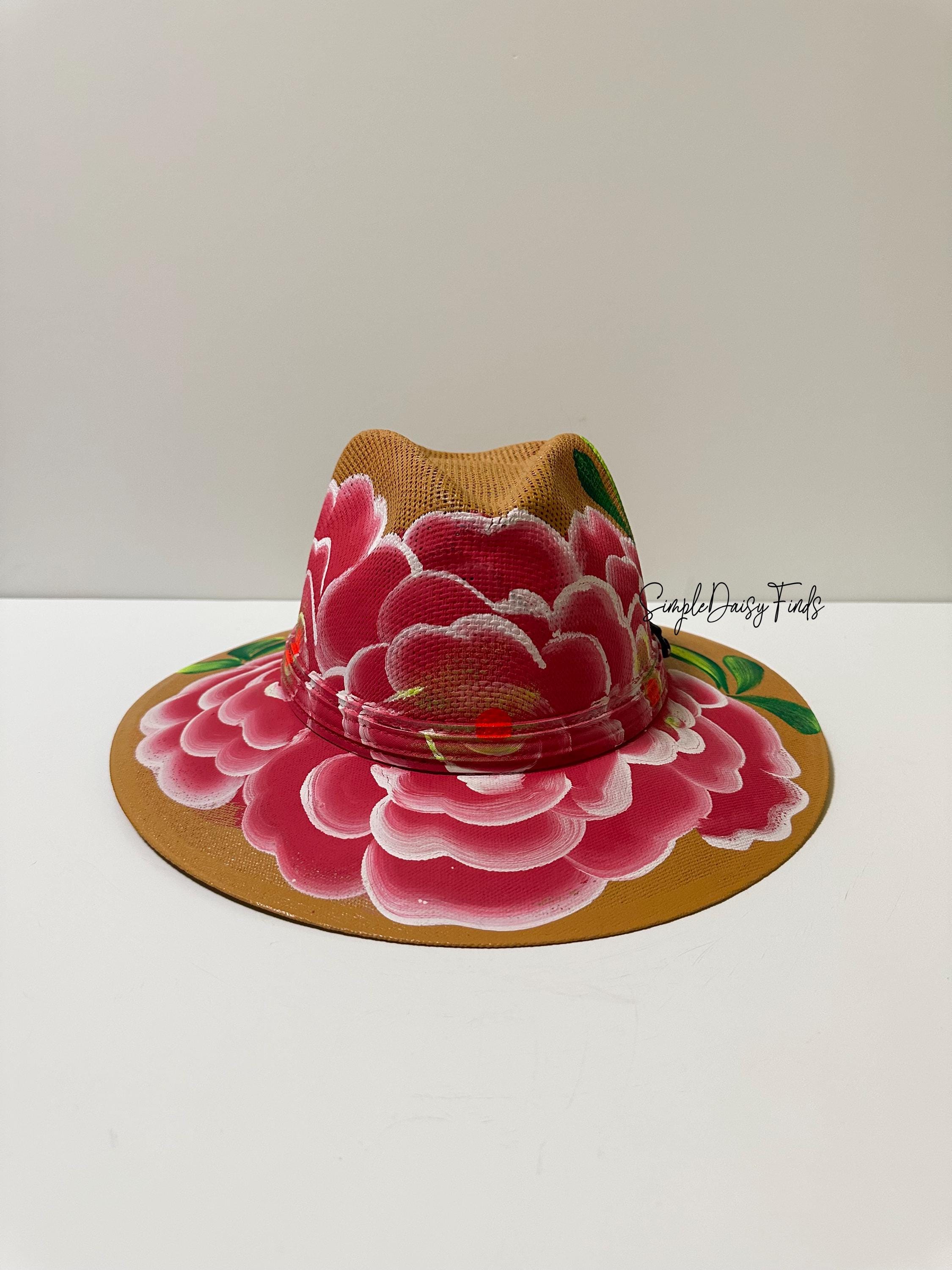 ?? NEW Hand-Painted Mexican Artisan Jute Boho Floral Sun Hat – Medium il_fullxfull.4884175716_kba6.jpg main image 2