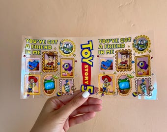 Toy Story UV DTF Cup Wrap, uvdtf stickers for cups and tumblers, ships fast