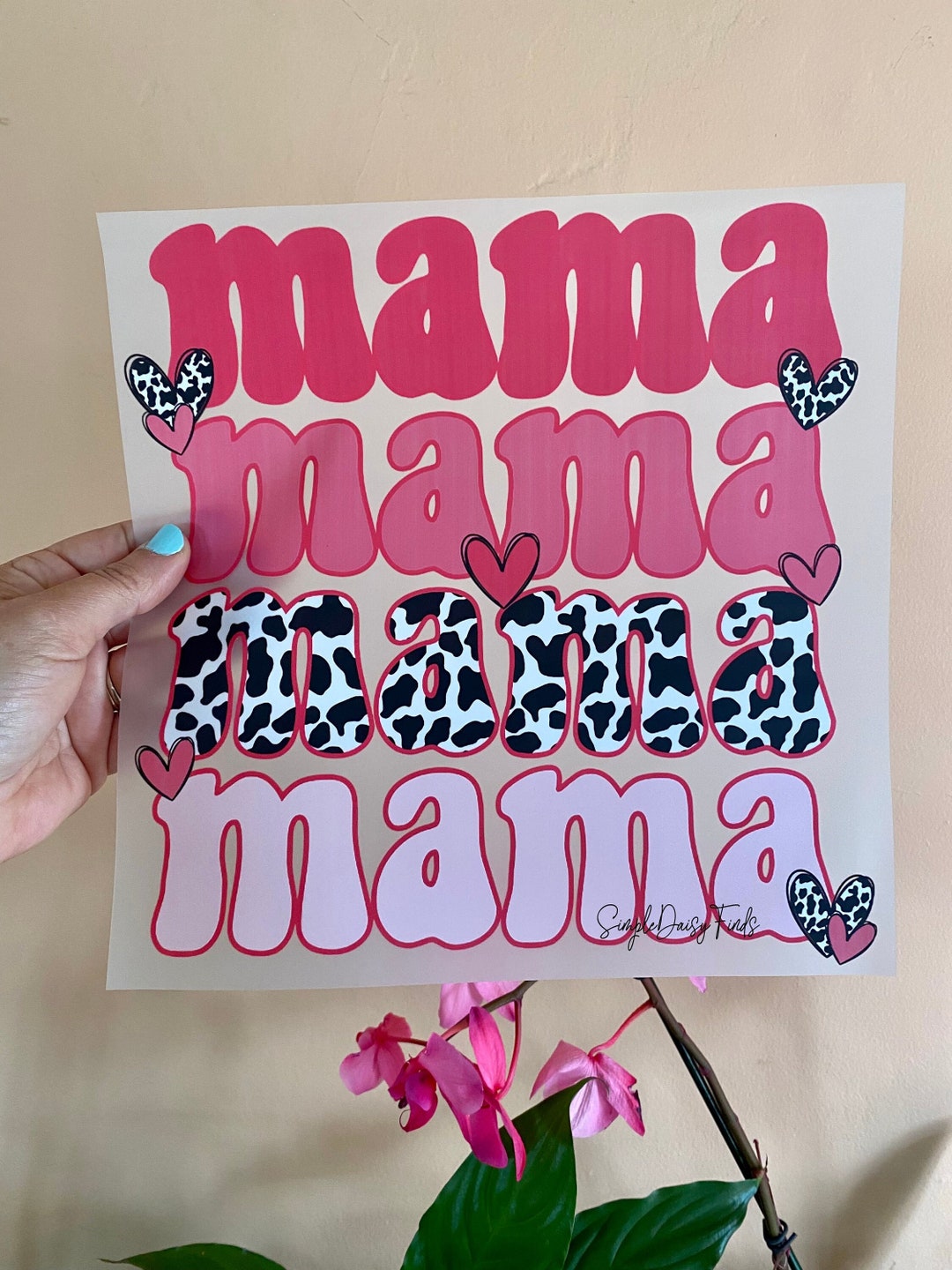 Mama Ready to Press DTF Transfer, Retro Mama DTF Transfer, Mother's Day ...