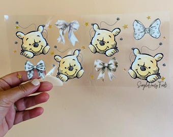 Winnie  UV DTF Cup Wrap: uvdtf stickers for cups and tumblers, ships fast