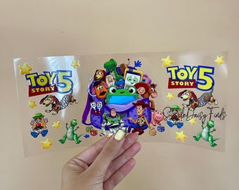 Toy Story UV DTF Cup Wrap, uvdtf stickers for cups and tumblers, ships fast