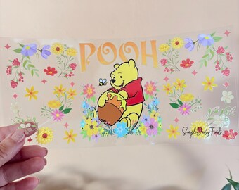 Winnie  UV DTF Cup Wrap: uvdtf cup and tumbler stickers, ships fast
