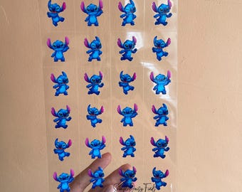 Stitch UV DTF sticker sheet, uvdtf cup and tumbler stickers
