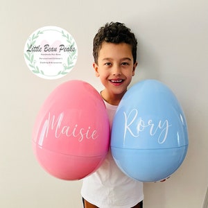 Giant Personalised Egg, Extra Large, XL Refillable Hollow Easter Egg, Gender Reveal, Baby Shower