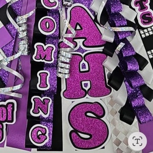 Homecoming mum letters | Homecoming cutouts | Mum cutouts | Big letters for a mum | Big Homecoming Mum letters
