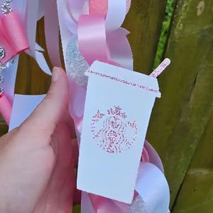 Homecoming mum drink cutouts | Homecoming cutouts | Dance Mum cutouts | die cuts for a mum | Homecoming Mum Dance drink | Drill team