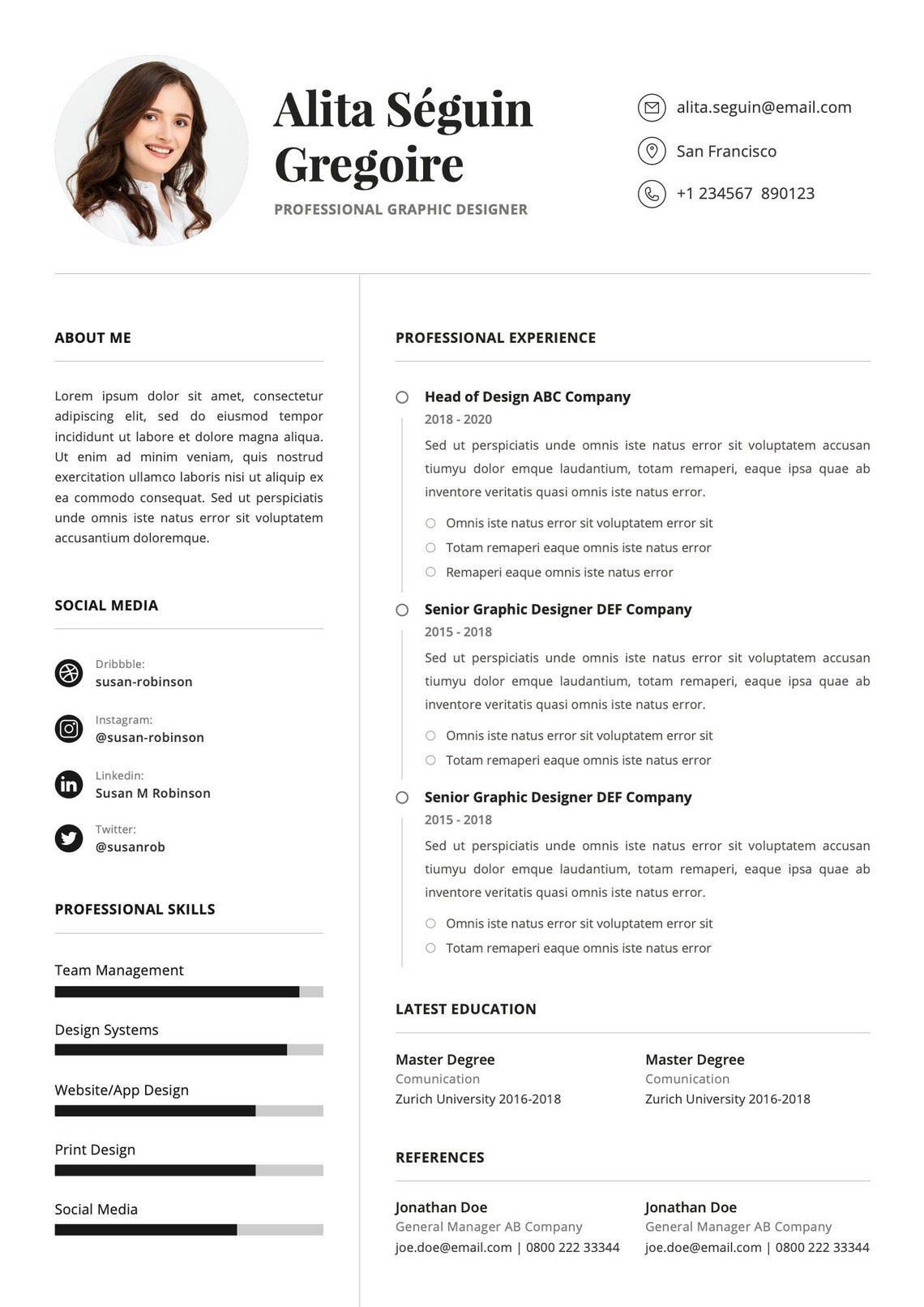 Cv Form File CV Template 31 Professional Resume Format File-type Doc/pdf - Etsy