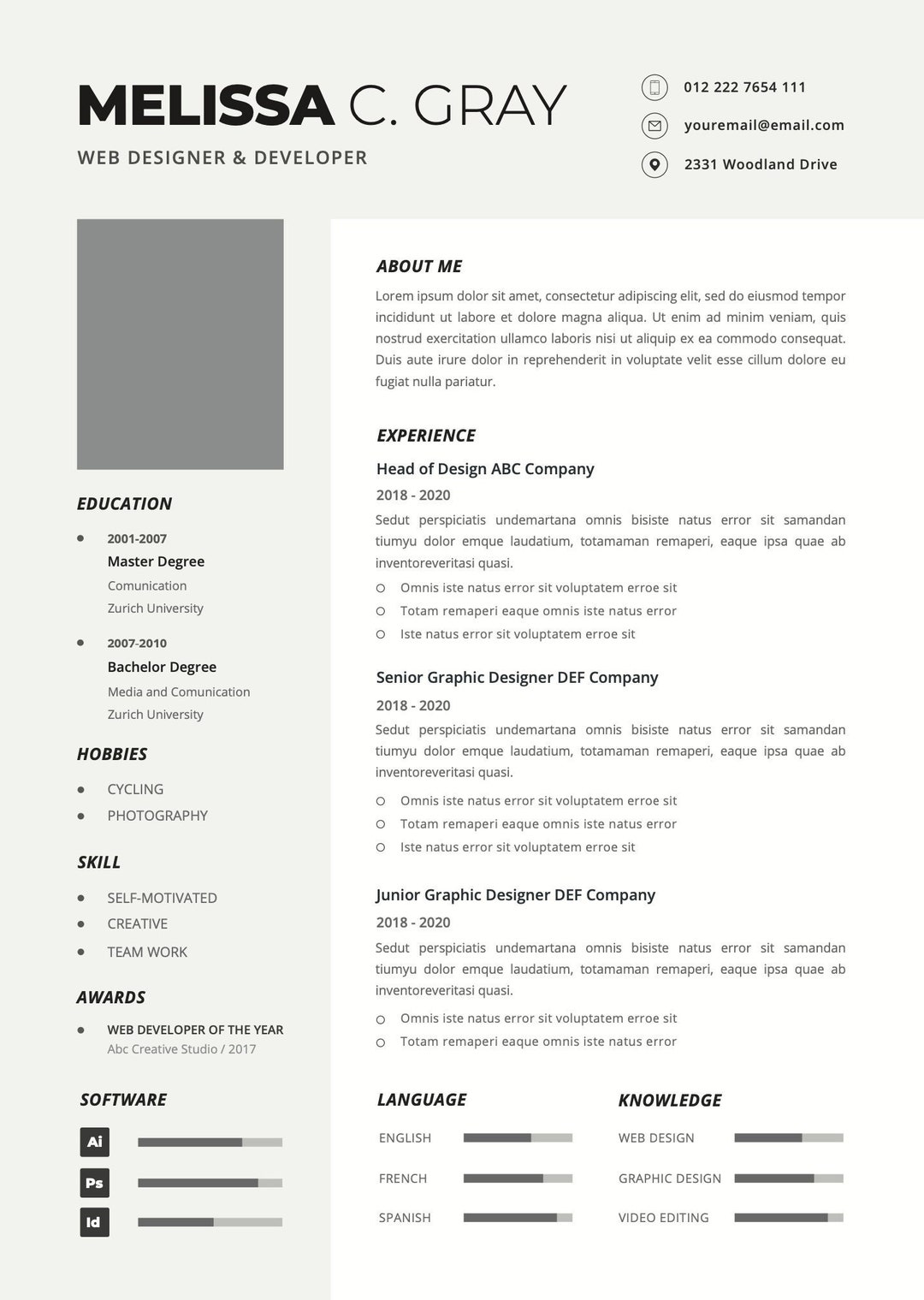 Cv Form File CV Template 70 Professional Resume Format File-type Doc/pdf - Etsy