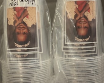 Custom Photo Party Cups, Personalized Birthday Decorations